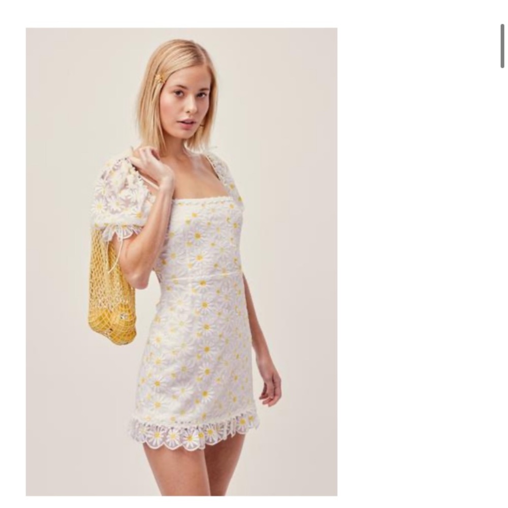 For Love and Lemons Brulee Daisy Mini Dress